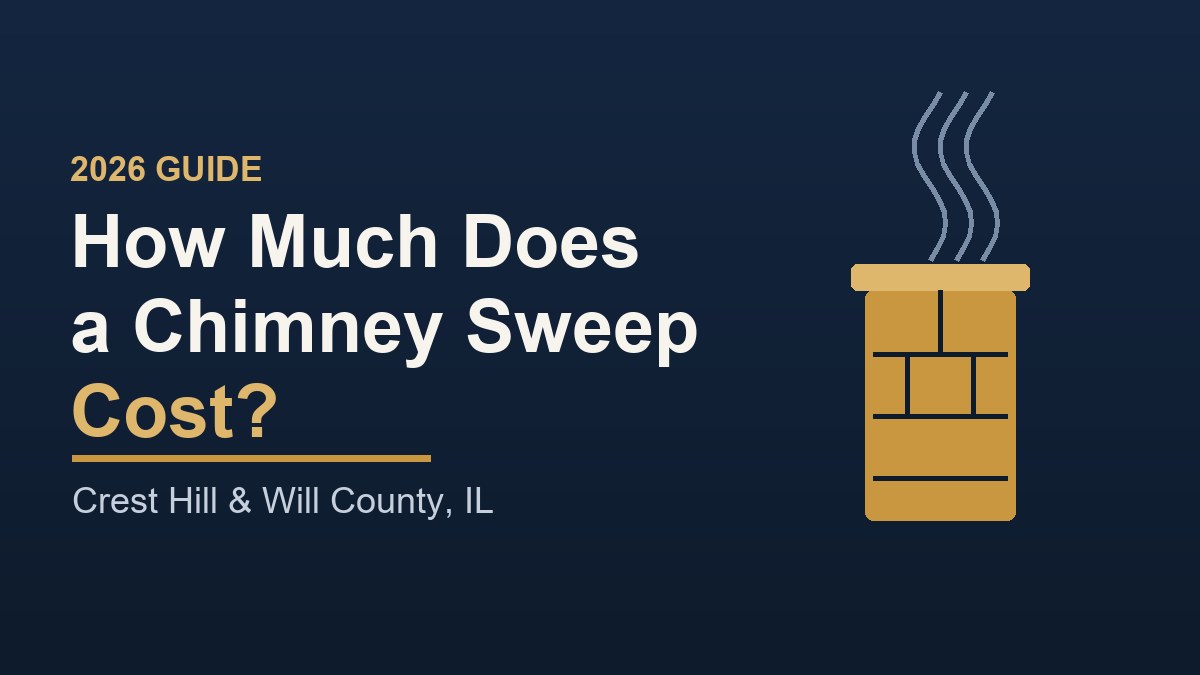 Read more about the article How Much Does a Chimney Sweep Cost in Crest Hill? (2026 Guide)